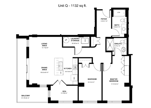the floor plan of the residence